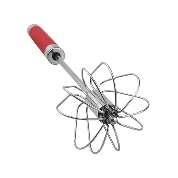 TW-EW00200 Stainless Steel Whisk Hand Push Rotary Whisk Semi-automatic Mixer Stirrer - Image 4